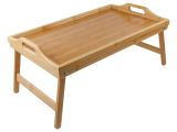 Watch image 2 Поднос-столик бамбуковый с ручками, прямоугольный, 50,5х30 см, BAMBOO, PERFECTO LINEA