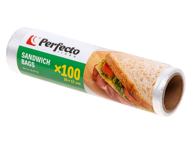 Пакеты для бутербродов, 100 шт., PERFECTO LINEA