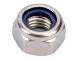 Гайка М10 со стопорным кольцом, нерж.сталь (А2), DIN 985 (100 шт в уп.)
