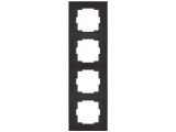 Рамка 4-ая вертикальная черная, RITA, MUTLUSAN