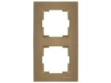 Рамка 2-ая вертикальная золотая, RITA, MUTLUSAN