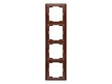 Рамка 4-ая вертикальная орех, DARIA, MUTLUSAN