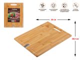 Доска разделочная из бамбука с точилкой для ножей, 39.5х30х1.5 см, BAMBOO, PERFECTO LINEA