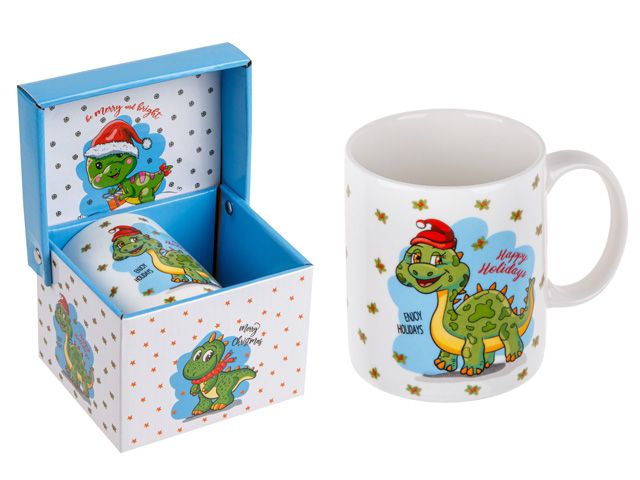 Image 2 Кружка керамическая, в кор., 360 мл., CHRISTMAS DRAGON-1, PERFECTO LINEA