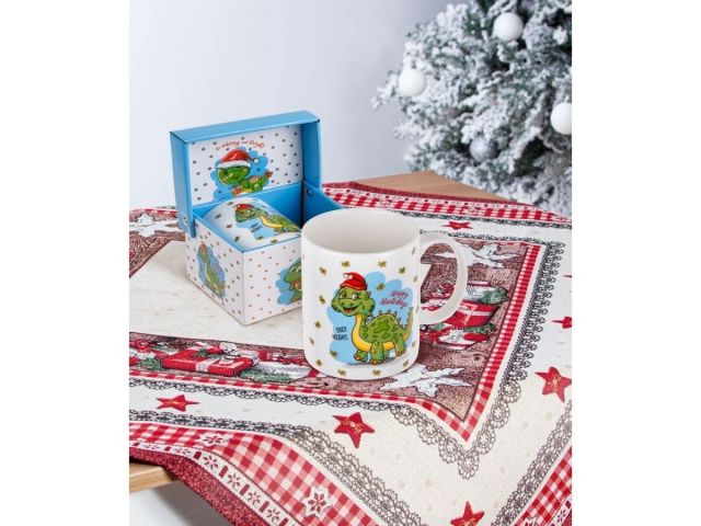 Image 3 Кружка керамическая, в кор., 360 мл., CHRISTMAS DRAGON-1, PERFECTO LINEA