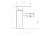 Watch image 2 Смеситель для биде D35-A, серия 210 черный ECONOCE