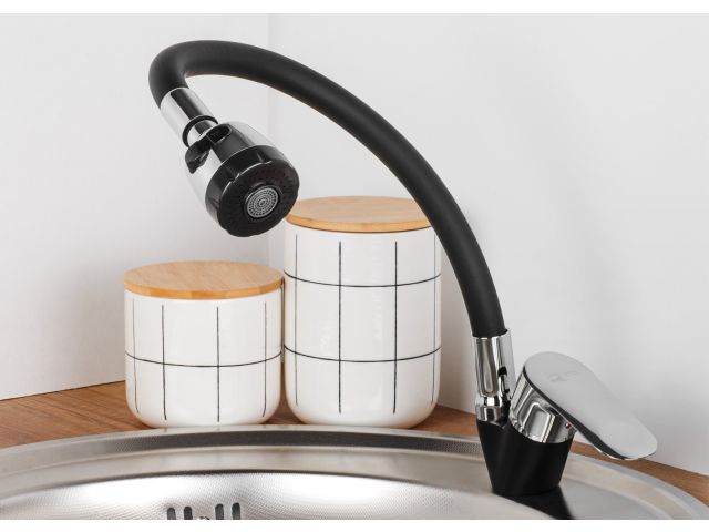 Image 3 Смеситель для кухни D35-A, серия 290 черный, ECONOCE