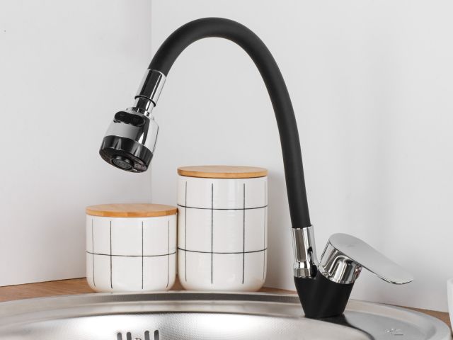 Image 2 Смеситель для кухни D35-A, серия 290 черный, ECONOCE