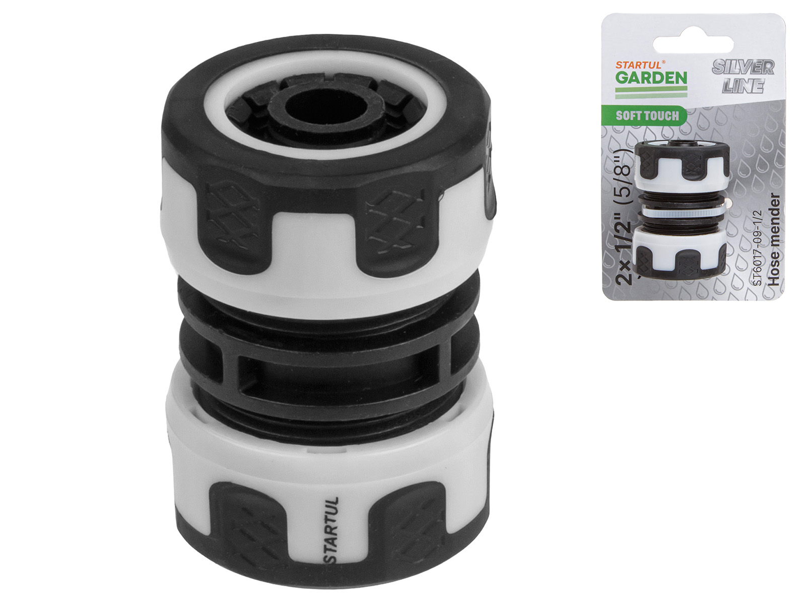 Муфта соед. для шлангов 1/2"(5/8") STARTUL GARDEN (ST6017-09-1/2)