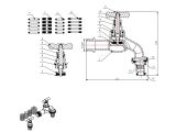 Watch image 2 Кран водоразборный 1/2" нар. настенный со штуцером, AV Engineering
