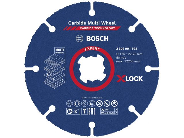 Круг отрезной 125х2.5x22.2 мм дерево, пластик, гипсокартон X-LOCK Carbide BOSCH