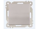 Выключатель 1-клав. двухполюсный (скрытый, без рамки, пруж. зажим) серебро, DARIA, MUTLUSAN