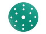 Шлифлист 150мм круг P120 пленка, самосцепл. (15 отв.) Green Abraforce