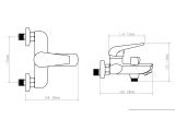 Watch image 3 Смеситель для ванны D35-A, серия 280, ECONOCE