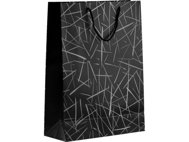 Image 3 Пакет подарочный с ручками, 42х31х12 см., черный, серия Emma, PERFECTO LINEA