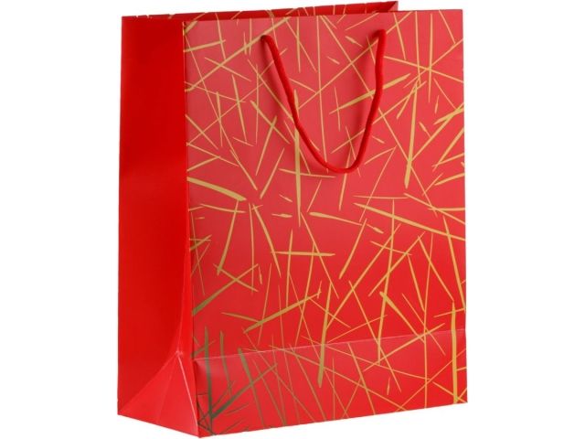 Image 3 Пакет подарочный с ручками, 32х26х12 см., красный, серия Emma, PERFECTO LINEA