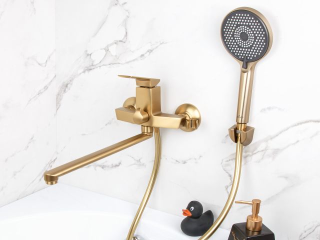 Image 2 Смеситель для ванны (Lt) D35, серия Lily бронза, a-five