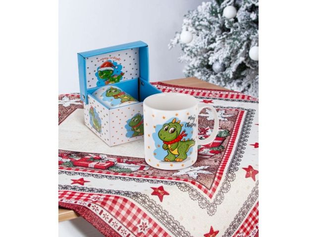 Image 3 Кружка керамическая, в кор., 360 мл., CHRISTMAS DRAGON-2, PERFECTO LINEA