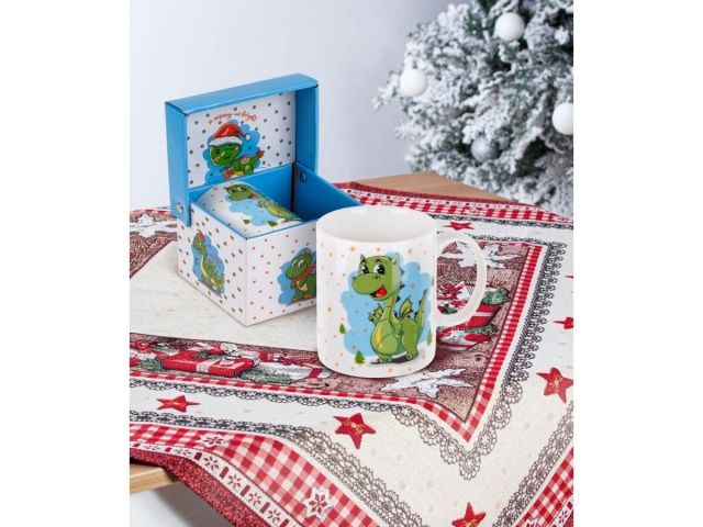 Image 3 Кружка керамическая, в кор., 360 мл., CHRISTMAS DRAGON-4, PERFECTO LINEA