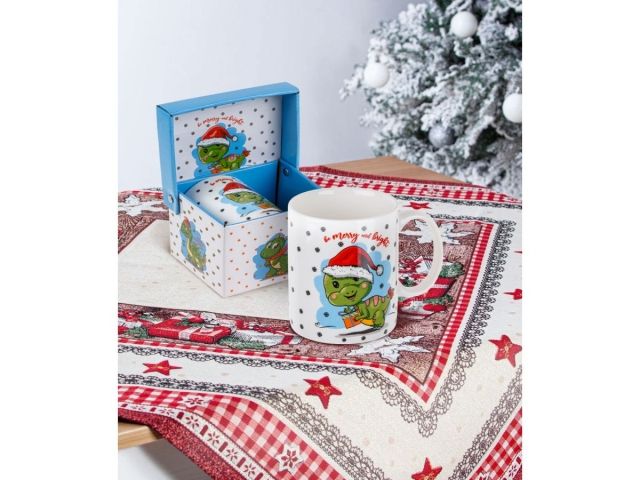 Image 3 Кружка керамическая, в кор., 360 мл., CHRISTMAS DRAGON-3, PERFECTO LINEA