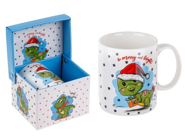 Image 2 Кружка керамическая, в кор., 360 мл., CHRISTMAS DRAGON-3, PERFECTO LINEA