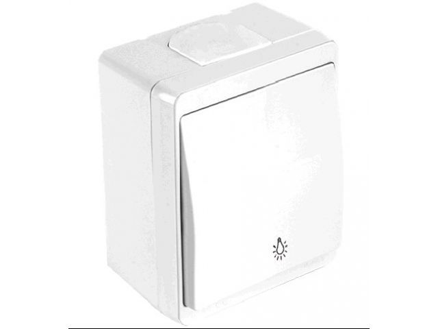 Image 1 Выключатель кнопочный (открытый) белый, NEMLIYER, MUTLUSAN