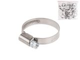 Хомут червячный 30-45 мм, нерж.сталь (W2) (50 шт в пакете) STARFIX