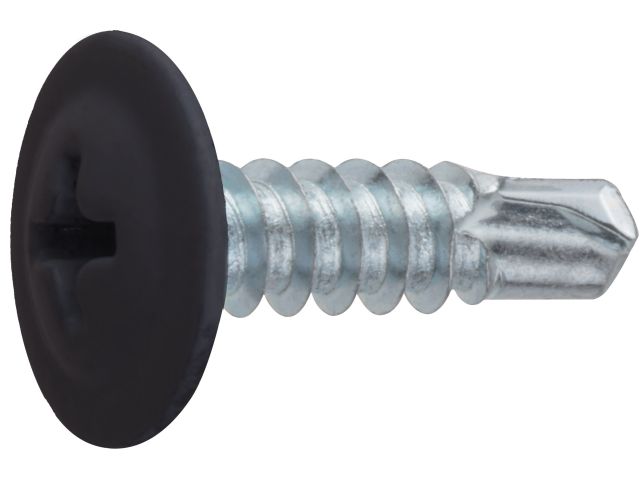 Image 1 Саморез 4.2х19 мм с прессшайбой, цинк, со сверлом, RAL 9005 (12000 шт в коробе) STARFIX
