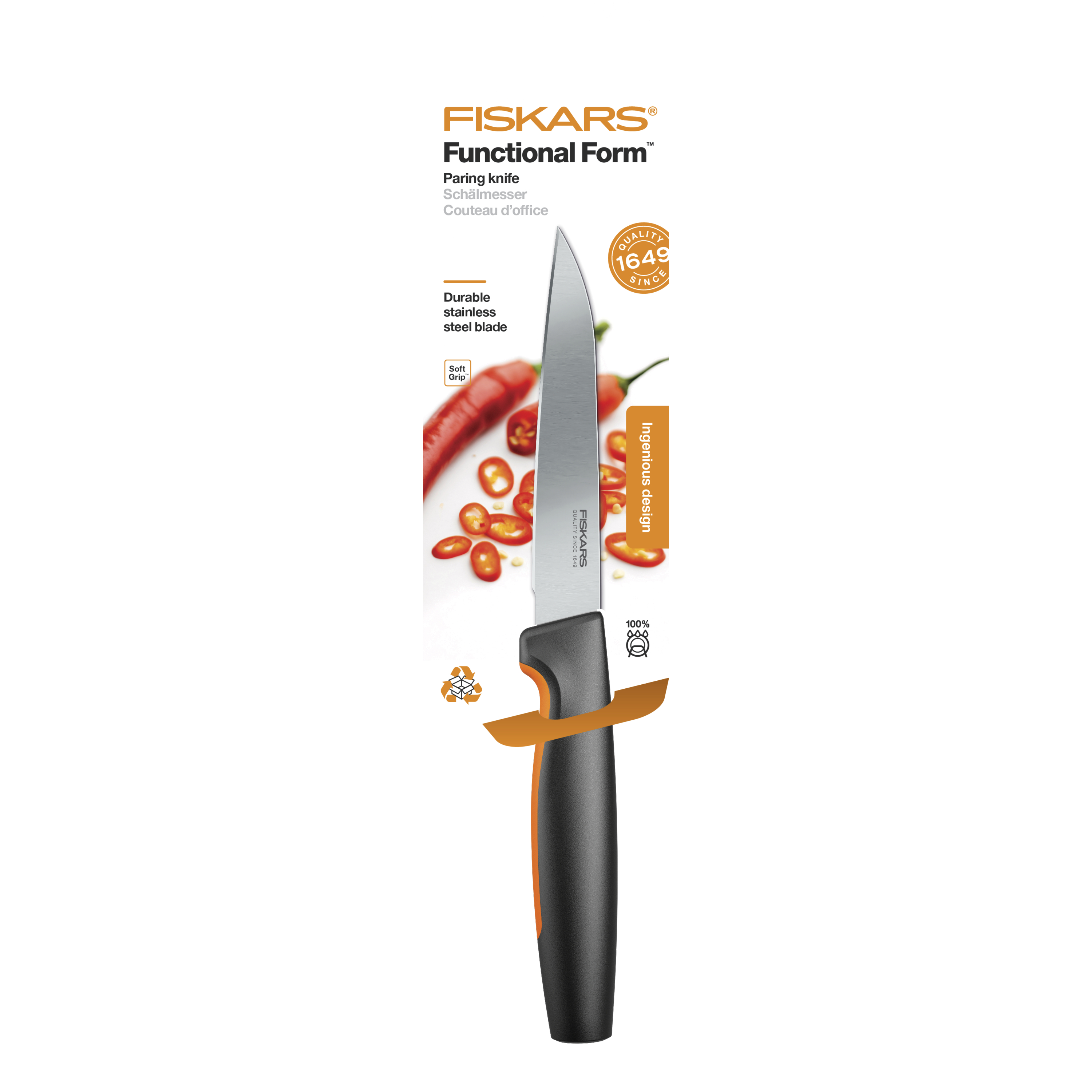 Нож для овощей 11 см Functional Form Fiskars