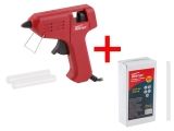 Пистолет клеевой WORTEX GG 0710-1 в блистере + 2 клеевых стержня+АКЦИЯ