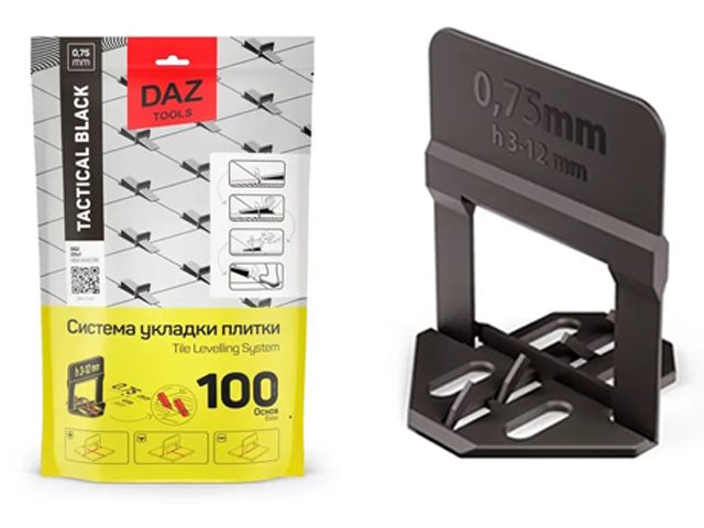 Основа для укладки плитки 0.75 мм (3 - 12 мм) DLS (100 шт в уп.)