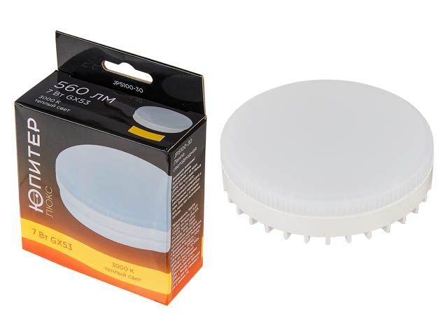 Image 1 Лампа светодиодная GX53 7 Вт 170-240В 3000К ЮПИТЕР ЛЮКС