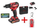 Аккум. дрель-шуруповерт WORTEX BD 1815 DLi в чем. + АКЦИЯ! набор бит Wortex в подарок!