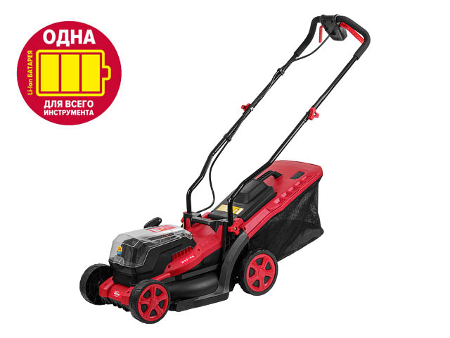 Газонокосилка аккумуляторная WORTEX CLM 3536 ALL1 SOLO 18В+18В, шир. 340 мм
