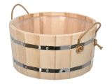 Ушат "шайка" 10 л. с пластиковой вставкой, «С лёгким паром», липа, "Банные штучки"