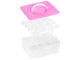 Watch image 3 Контейнер для хранения яиц, 32 ячейки, розовый, PERFECTO LINEA