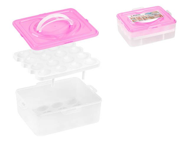 Image 2 Контейнер для хранения яиц, 32 ячейки, розовый, PERFECTO LINEA