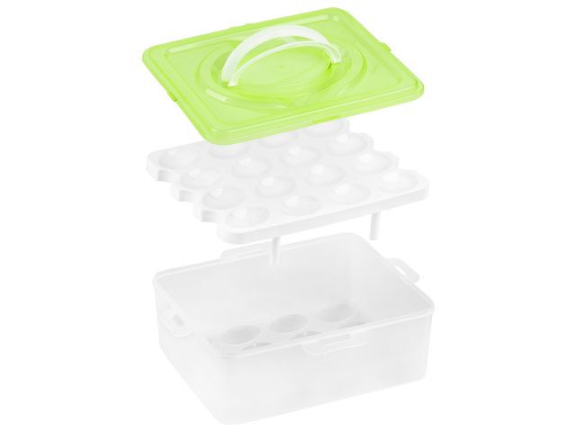 Image 3 Контейнер для хранения яиц, 32 ячейки, зеленый, PERFECTO LINEA