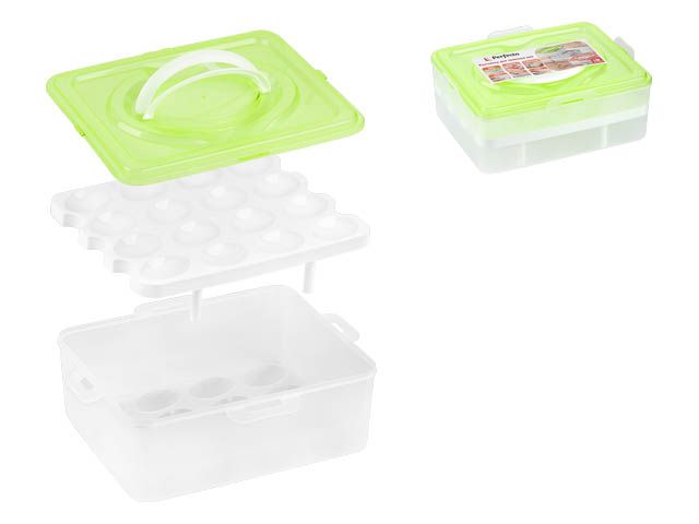 Image 2 Контейнер для хранения яиц, 32 ячейки, зеленый, PERFECTO LINEA