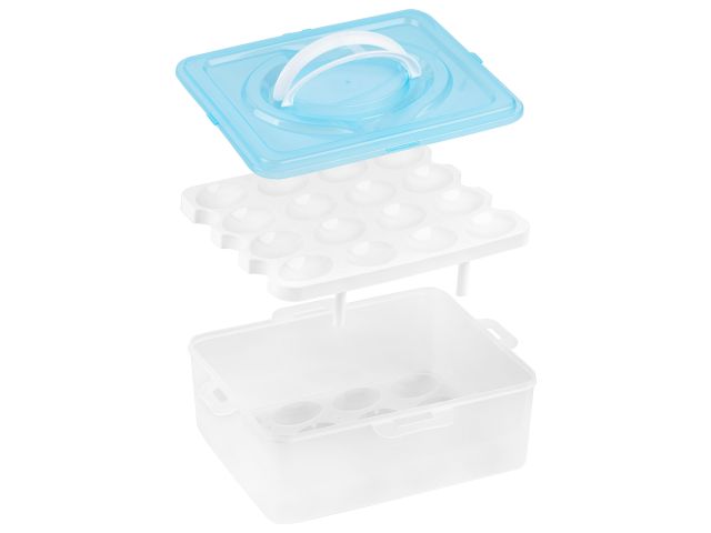 Image 3 Контейнер для хранения яиц, 32 ячейки, голубой,  PERFECTO LINEA
