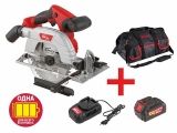 Аккум. циркулярная пила WORTEX CCS 1819 в кор. ALL1 + АКЦИЯ!(4А акб, з/у, сумка)
