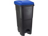 Контейнер для мусора 85л с педалью (синяя крышка)
