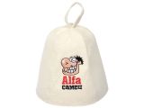 Шапка для бани и сауны "Alfa самец", "Банные штучки" из войлока