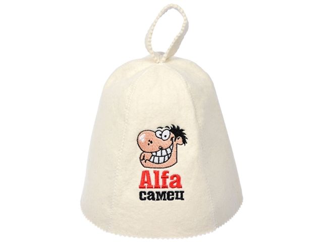 Image 1 Шапка для бани и сауны "Alfa самец", "Банные штучки" из войлока