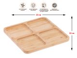 Менажница бамбуковая, 22х22 см, BAMBOO, PERFECTO LINEA