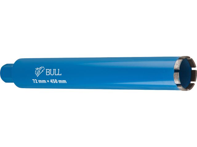 Image 1 Коронка алмазная d 72мм железобетон BULL, L450мм, 1 1/4", мокрое сверление