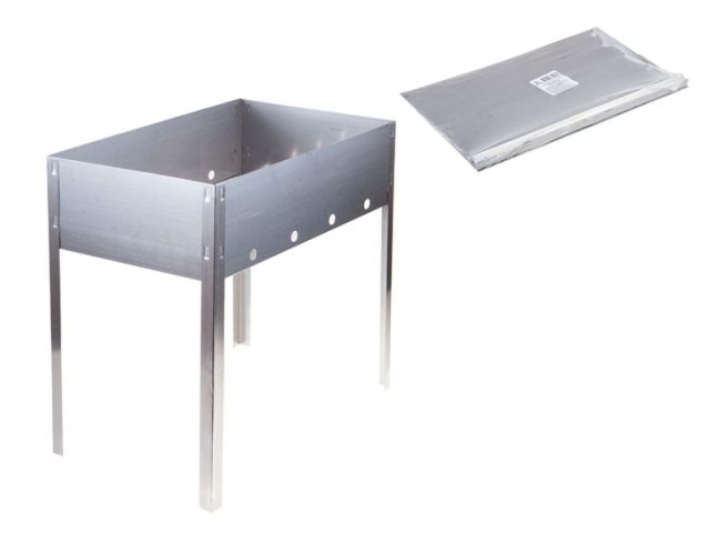 Image 1 Мангал сборный "Эконом" в плёнке (400х250х400х0,4толщ), PERFECTO LINEA