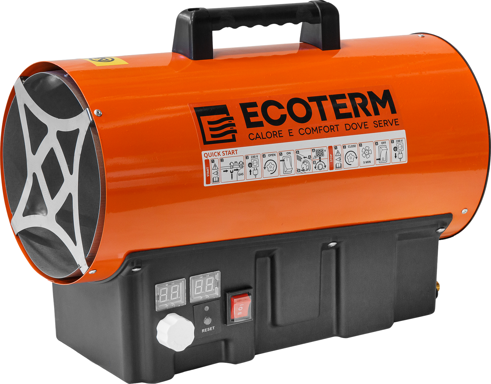 Нагреватель воздуха газ. Ecoterm GHD-31T прям., 30 кВт, термостат, переносной