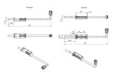 Watch image 2 Задвижка дверная  ЗД-14, белый цинк STARFIX