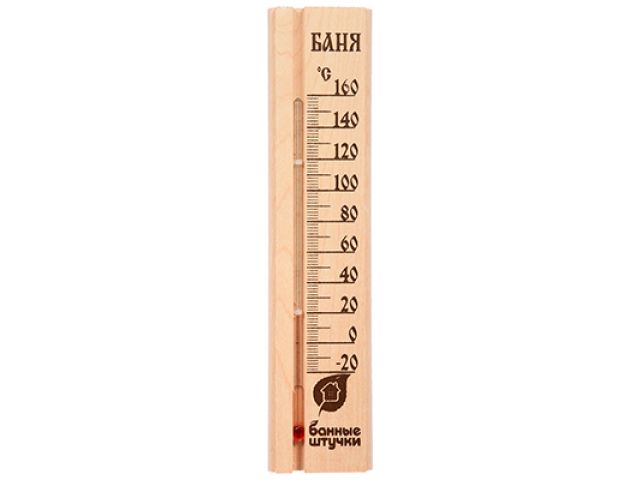 Image 1 Термометр для бани и сауны "Баня", 27х6,5х1,5 см, "Банные штучки"